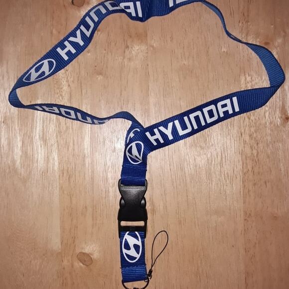 Hyundai Blue One Size Lanyard with Clip - Picture 4 of 7